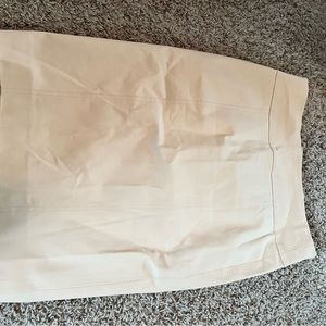 Professional khaki pencil skirt